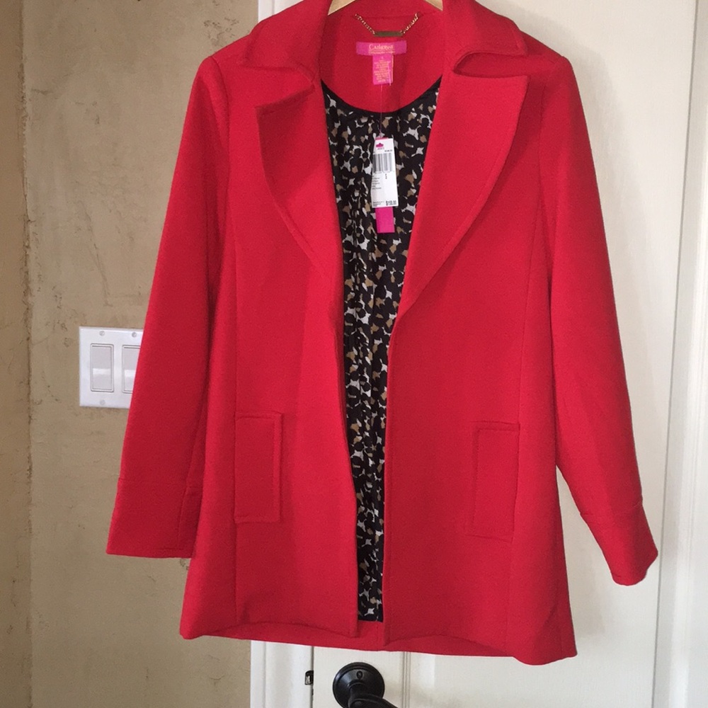 Red blazer or jacket from Catherine Malandrino